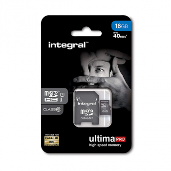 Karta Pamięci SDXC INTEGRAL 16GB + Adapter High Speed